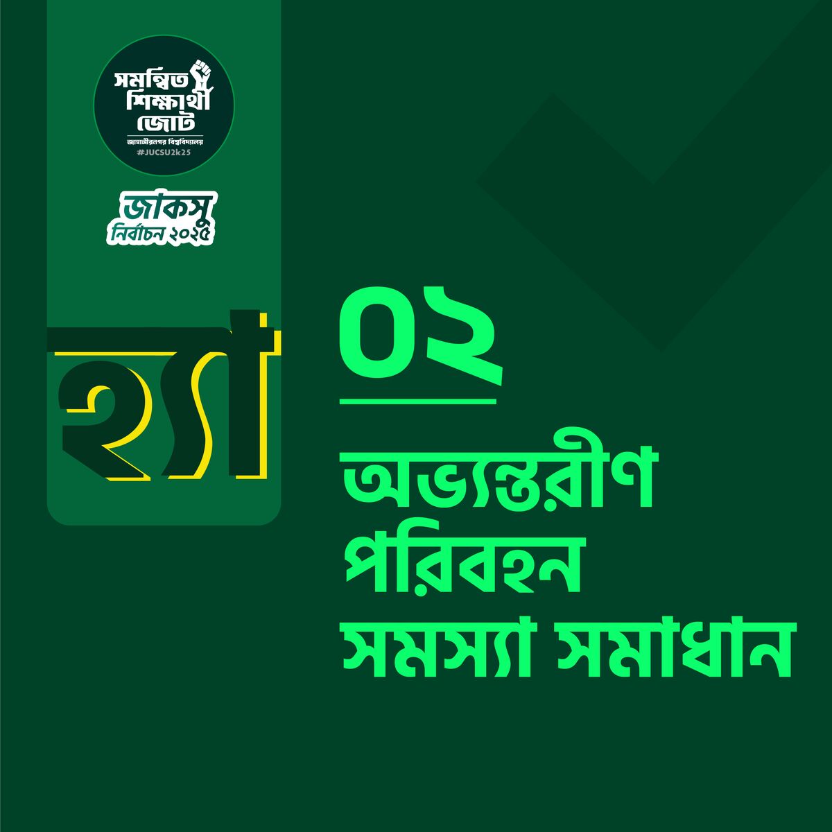 অভ্যন্তরীণ পরিবহন সমস্যা  সমাধান